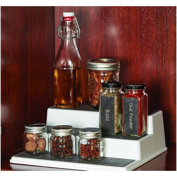 non-skid 3-tier spice pantry kitchen cabinet organizer 37.2cm storage organizer mcb0r 
non-skid 3-tier spice pantry kitchen cabinet organizer 37.2cm storage organizer mcb0r