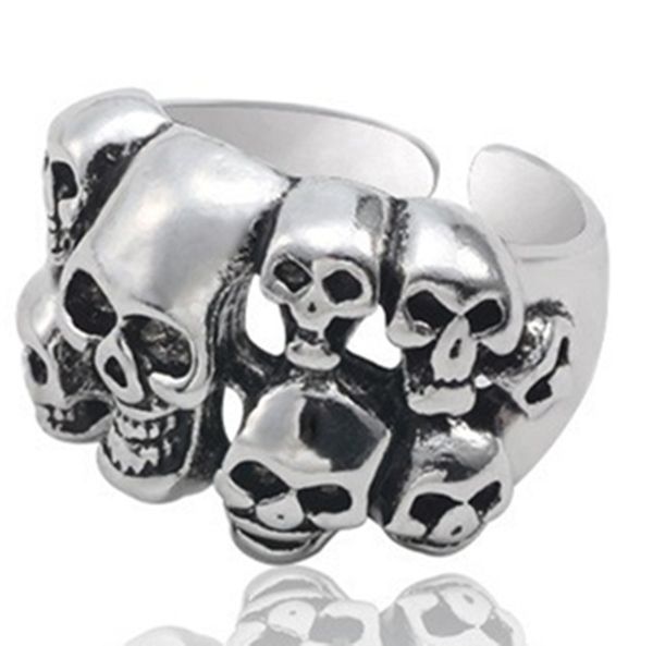cluster rings skulls ghost head ring punk wind vintage skull ringss opening adjustable ring, Golden;silver
cluster rings skulls ghost head ring punk wind vintage skull ringss opening adjustable ring, Golden;silver