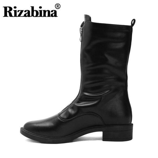 boots rizabina black women mid calf zipper round toe leisure shoes simple motorcycle size 34-41
boots rizabina black women mid calf zipper round toe leisure shoes simple motorcycle size 34-41