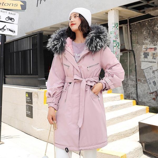 women's down & parkas winter jacket women with fur collar sashes hooded inner fleece slim warm long coat korean style parka ove, Black
women's down & parkas winter jacket women with fur collar sashes hooded inner fleece slim warm long coat korean style parka ove, Black