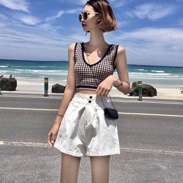 high waist shorts for women summer loose wild casual wide leg shorts button zipper lady girl short korean style, White;black
high waist shorts for women summer loose wild casual wide leg shorts button zipper lady girl short korean style, White;black
