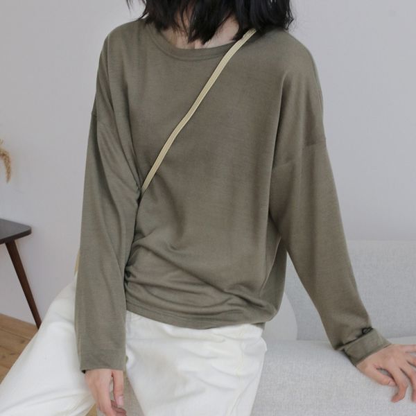 msdki высокого качества tencel трикотажное база 2020 89zvr корея east gate простой свободный длинный рукав футболки футболка, White
msdki высокого качества tencel трикотажное база 2020 89zvr корея east gate простой свободный длинный рукав футболки футболка, White