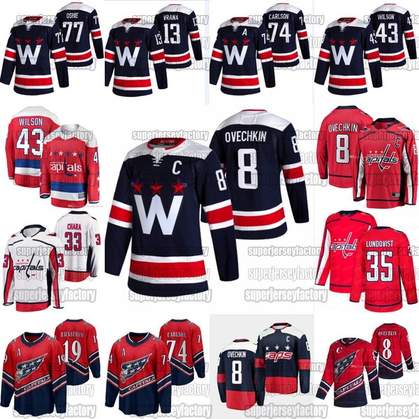 8 alex ovechkin washington capitals 2021 new blue third jersey t. j. oshie zdeno chara jakub vranailya kovalchuk wilson carlson kuznetsov, Black;red
8 alex ovechkin washington capitals 2021 new blue third jersey t. j. oshie zdeno chara jakub vranailya kovalchuk wilson carlson kuznetsov, Black;red