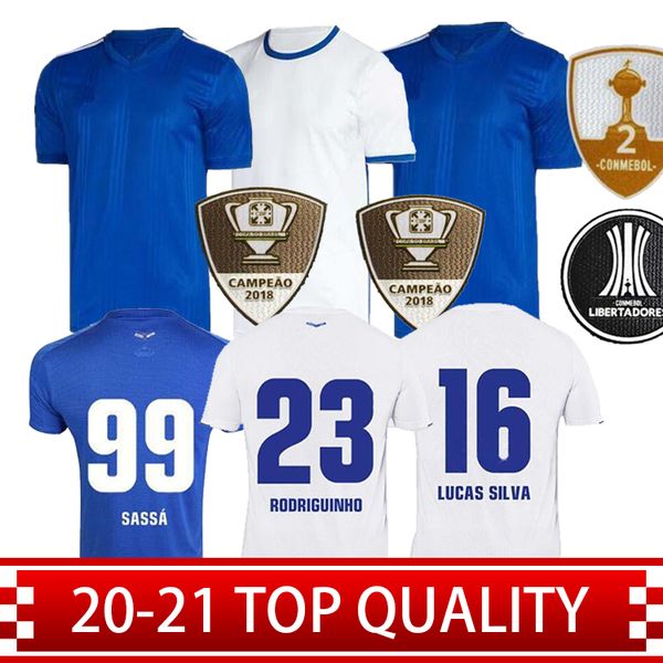20-21 thailand cruzeiro soccer jerseys fred robinho neves sassa high-quality football shirt, Black;yellow