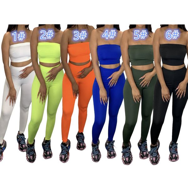 women ultra stretchy strapless tracksuits solid color skinny two piece pants crop 2pcs sportswear, Black;gray
women ultra stretchy strapless tracksuits solid color skinny two piece pants crop 2pcs sportswear, Black;gray