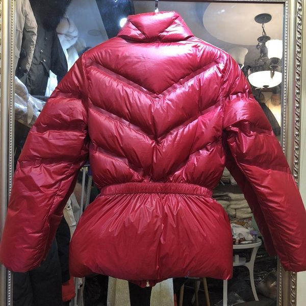 2019 women down jacket slim coat outwear adjustable waist white duck down fashionable clothing red, Black
2019 women down jacket slim coat outwear adjustable waist white duck down fashionable clothing red, Black