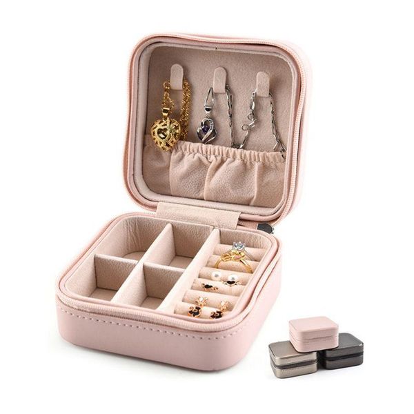 jewelry pouches, bags 1 pc organizer portable travel jewellery case necklace earrings rings box, Pink;blue
jewelry pouches, bags 1 pc organizer portable travel jewellery case necklace earrings rings box, Pink;blue
