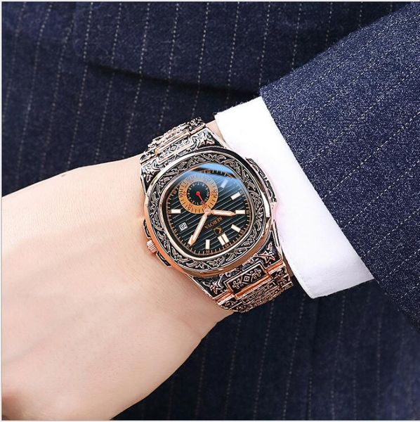 internet sensation rose carved steel belt quartz watch classic swiss calendar mens watch foreign trade amazon fashion design, Slivery;brown
internet sensation rose carved steel belt quartz watch classic swiss calendar mens watch foreign trade amazon fashion design, Slivery;brown