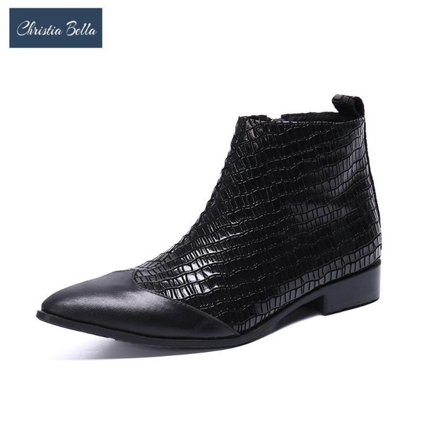 christia bella oxfords brogue men black short boots fashion handmade zip genuine leather boots winter cowboy formal short
christia bella oxfords brogue men black short boots fashion handmade zip genuine leather boots winter cowboy formal short