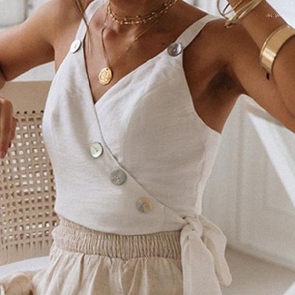 bandage women button sleeveless crop 2020 casual vest tank shirt blouse summer shirts1, White
bandage women button sleeveless crop 2020 casual vest tank shirt blouse summer shirts1, White