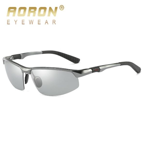 sunglasses aoron men's discoloration goggles male eyewear aluminium pochromic polarized women anti glare glasses 3121, White;black
sunglasses aoron men's discoloration goggles male eyewear aluminium pochromic polarized women anti glare glasses 3121, White;black