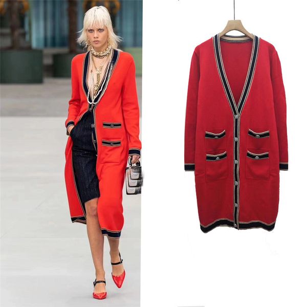 women's sweater coat 2020 autumn new fashion trend four-pocket long cardigan women coat red long sweater size s-l sweater coat, White;black
women's sweater coat 2020 autumn new fashion trend four-pocket long cardigan women coat red long sweater size s-l sweater coat, White;black