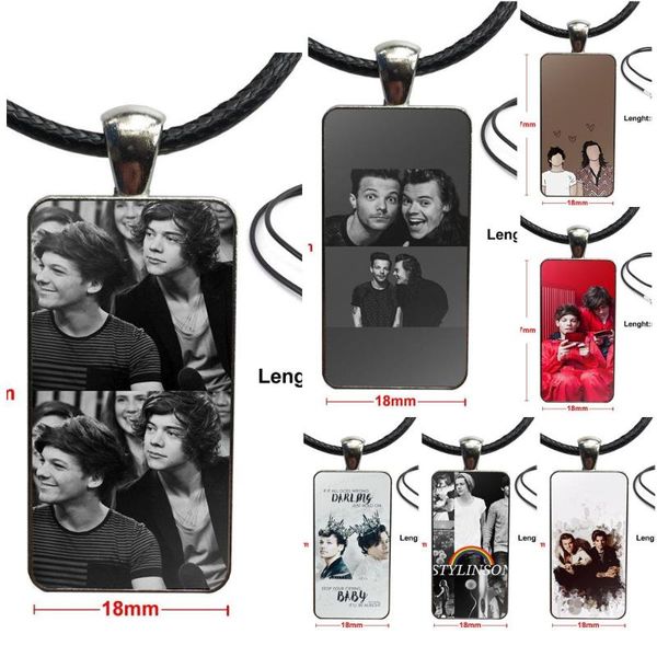 for women children harry styles 1d larry stylinson steel color glass cabochon with rectangle shaped pendant choker necklace, Silver
for women children harry styles 1d larry stylinson steel color glass cabochon with rectangle shaped pendant choker necklace, Silver