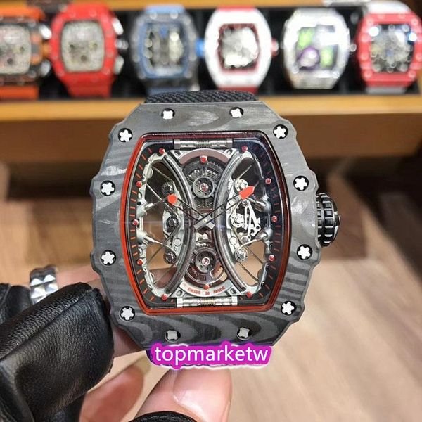 manufacturers version rm 53-01 ntpt carbon fiber case miyota mechanical rm53-01 sapphire mens watch skeleton dial blue nyl, Slivery;brown
manufacturers version rm 53-01 ntpt carbon fiber case miyota mechanical rm53-01 sapphire mens watch skeleton dial blue nyl, Slivery;brown