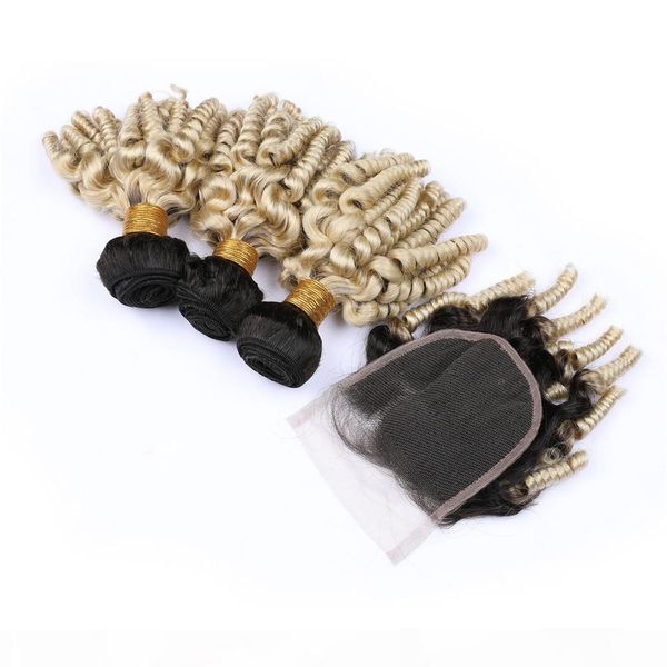 peruvian human hair blonde ombre aunty funmi weaves with closure 3bundles #1b 613 blonde ombre romance curly hair with 4x4 lace closure, Black;brown
peruvian human hair blonde ombre aunty funmi weaves with closure 3bundles #1b 613 blonde ombre romance curly hair with 4x4 lace closure, Black;brown