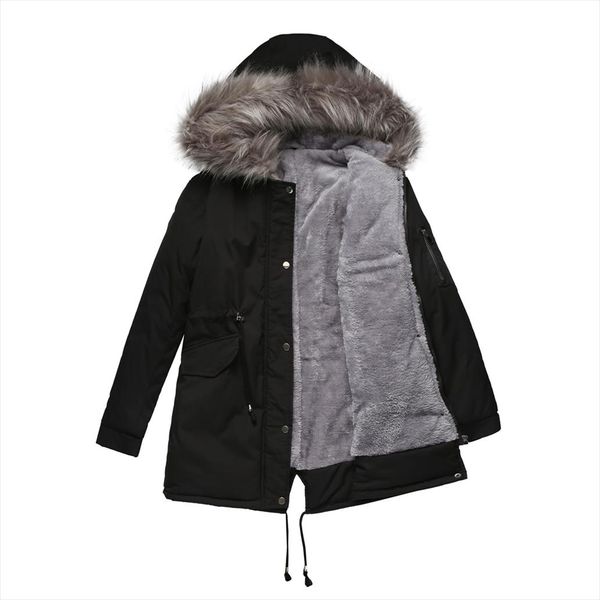 2019 новый parkas женщины женщины зимнее пальто сгущение хлопок зимняя куртка женская черная из искусственного меха outwear parkas для женщи, Black
2019 новый parkas женщины женщины зимнее пальто сгущение хлопок зимняя куртка женская черная из искусственного меха outwear parkas для женщи, Black