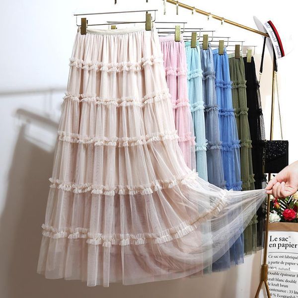 2019 new arrival women elegant party long skirts green high waist a-line tulle mid-calf cake skirts for office lady, Black
2019 new arrival women elegant party long skirts green high waist a-line tulle mid-calf cake skirts for office lady, Black