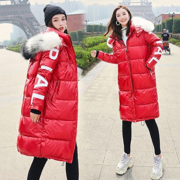 women winter thicker warm loose windproof bright surface diamond long overcoat parkas fur hat soild casual warm oversize jackets1, Black
women winter thicker warm loose windproof bright surface diamond long overcoat parkas fur hat soild casual warm oversize jackets1, Black