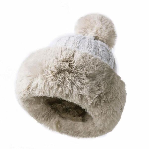 beanie/skull caps winter female faux fur pom poms hat for women girl 's knitted beanies cap thick skullies, Blue;gray
beanie/skull caps winter female faux fur pom poms hat for women girl 's knitted beanies cap thick skullies, Blue;gray
