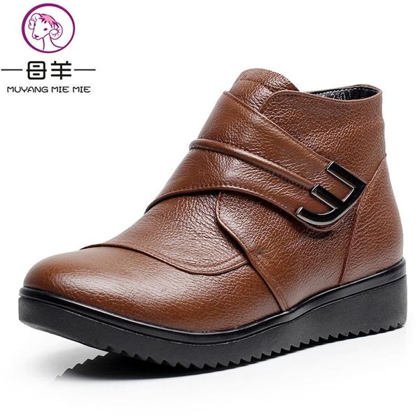 boots muyang natural wool women genuine leather flat ankle winter warm ladies shoes woman snow plus size 35 - 44, Black
boots muyang natural wool women genuine leather flat ankle winter warm ladies shoes woman snow plus size 35 - 44, Black