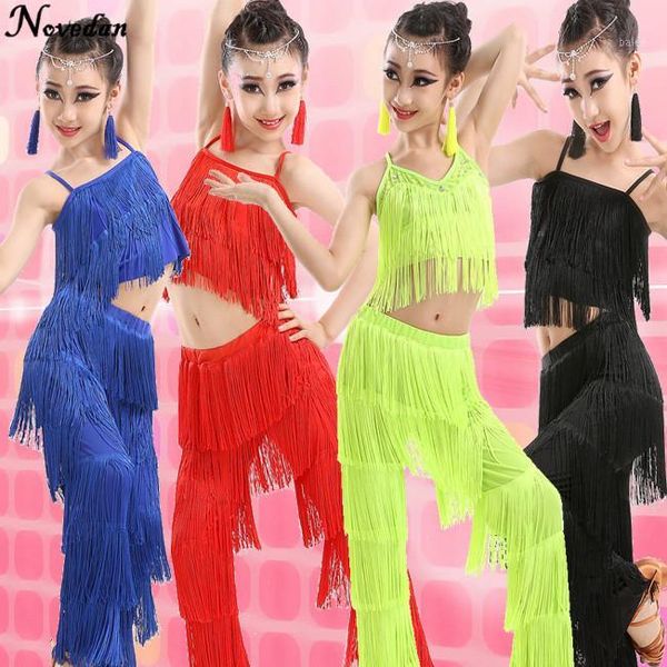 latin dancing clothes for girls practice fringe samba latin dance pants ballroom tango dancing clothes outfits1, Black;red
latin dancing clothes for girls practice fringe samba latin dance pants ballroom tango dancing clothes outfits1, Black;red