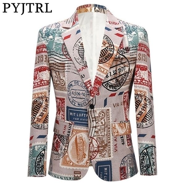 pyjtrl men's retro vintage plus size print suit jacket casual coat slim fit blazer men veste homme mariage prom singers costume 201104, White;black
pyjtrl men's retro vintage plus size print suit jacket casual coat slim fit blazer men veste homme mariage prom singers costume 201104, White;black
