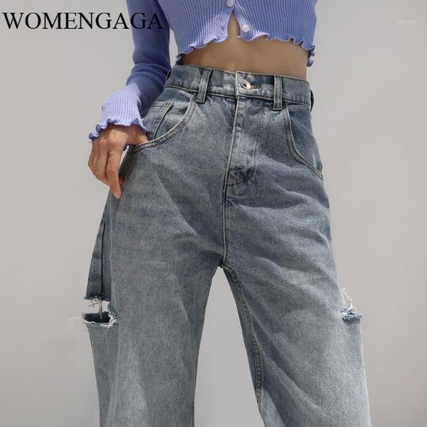 womengaga plus size denim blue high waist slimming long-ripped jeans washed old curling double-sided ripped pants for women kax81
womengaga plus size denim blue high waist slimming long-ripped jeans washed old curling double-sided ripped pants for women kax81