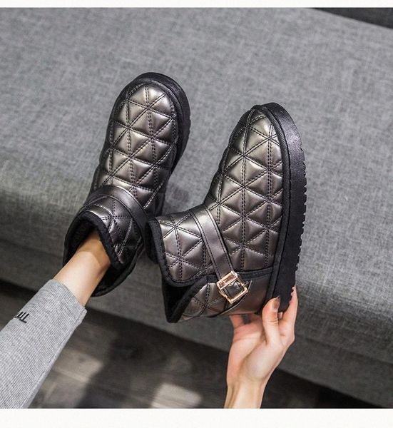women very warm snow boots lightweight waterproof white slip on cotton flat shoes for winter 2020 #vn5r, Black
women very warm snow boots lightweight waterproof white slip on cotton flat shoes for winter 2020 #vn5r, Black