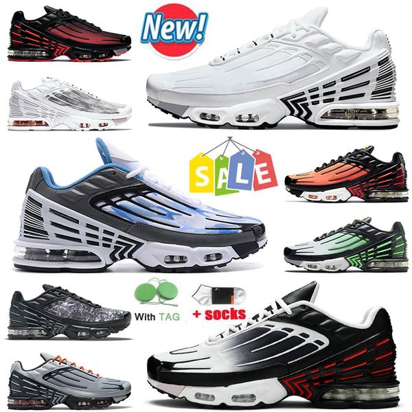 2022 high fashion tn plus 3 tuned iii women mens running shoes cool grey white leather og black laser blue ghost green radiant red trainers, White;red
2022 high fashion tn plus 3 tuned iii women mens running shoes cool grey white leather og black laser blue ghost green radiant red trainers, White;red
