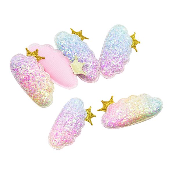 6 pieces colorful 57x31mm kawaii padded glitter cloud crown patches appliques for clothes sewing supplies diy craft decoration scrapbooking
6 pieces colorful 57x31mm kawaii padded glitter cloud crown patches appliques for clothes sewing supplies diy craft decoration scrapbooking