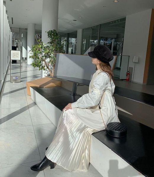 family 20 spring new round neck dressvest dress waistband long sleeve stitching knitted vest dress s191204lyq cmgbh, Black;gray
family 20 spring new round neck dressvest dress waistband long sleeve stitching knitted vest dress s191204lyq cmgbh, Black;gray