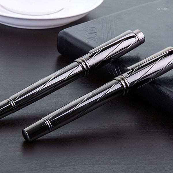 1pcs luxury ballpoint pen gray stereo line business office 0.5mm nib ball ball pen new1, Blue;orange
1pcs luxury ballpoint pen gray stereo line business office 0.5mm nib ball ball pen new1, Blue;orange