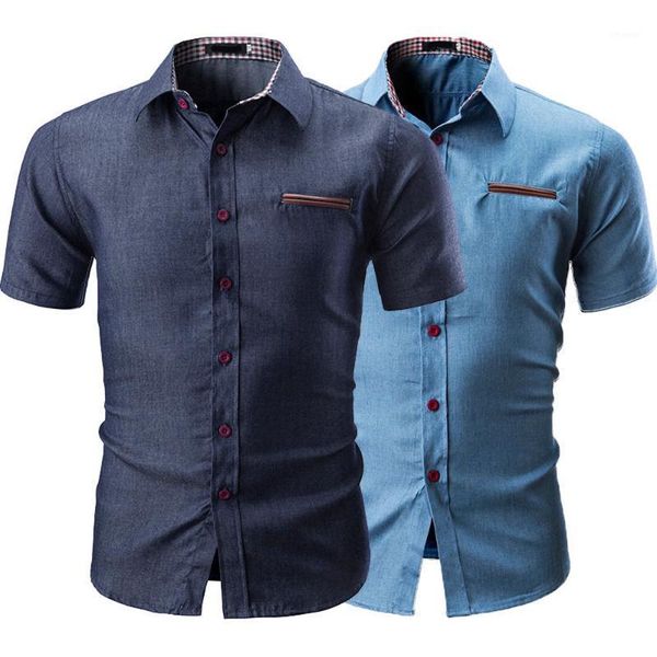 men shirt casual business office summer button pocket fashion solid color male short sleeve comfortable slim fit male shirt #451, White;black
men shirt casual business office summer button pocket fashion solid color male short sleeve comfortable slim fit male shirt #451, White;black