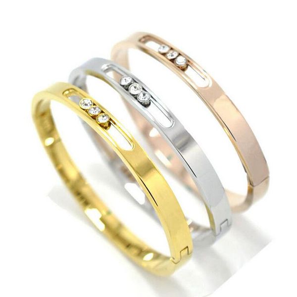 titanium steel bracelet couple gold silver rose gold crystal rhinestone bracelet fashion charm women hip hop jewelry, Black
titanium steel bracelet couple gold silver rose gold crystal rhinestone bracelet fashion charm women hip hop jewelry, Black