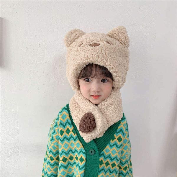 baby cartoon korean lamb new children's scarf one hat in autumn and winter f9lc, Red;brown
baby cartoon korean lamb new children's scarf one hat in autumn and winter f9lc, Red;brown