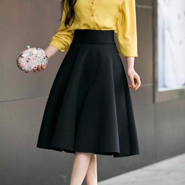 plus size long skirt high waist skirts knee length bottoms pleated skirt s-5xl1, Black
plus size long skirt high waist skirts knee length bottoms pleated skirt s-5xl1, Black