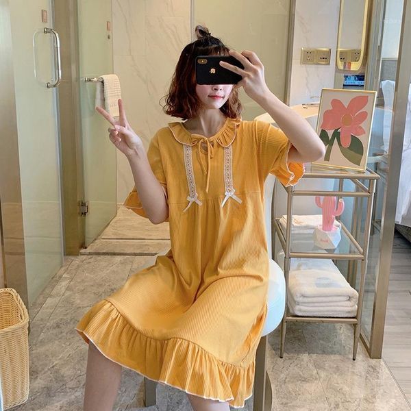 2020 summer sweet princess nightgowns for women short sleeve cotton sleepwear night dress girls home dress nightdress nighty1, Black;red
2020 summer sweet princess nightgowns for women short sleeve cotton sleepwear night dress girls home dress nightdress nighty1, Black;red