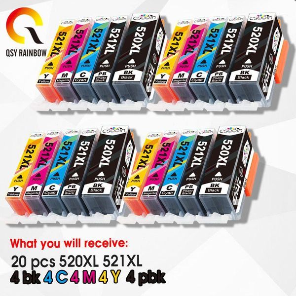 20pcs full ink cartridges pgi 520 cli 521 for canon pixma ip3600 4600 4700 mp 540 550 560 620 630 640 980 mx860 printer chip1
20pcs full ink cartridges pgi 520 cli 521 for canon pixma ip3600 4600 4700 mp 540 550 560 620 630 640 980 mx860 printer chip1