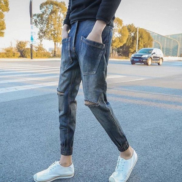 wholesale 2020 fashion denim jeans men's ripped hole loose loose summer casual beggars feet all-match ankle length thin pants1, Blue
wholesale 2020 fashion denim jeans men's ripped hole loose loose summer casual beggars feet all-match ankle length thin pants1, Blue