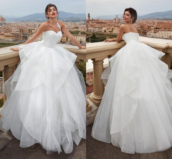 one shoulder ball gown wedding dress beach lace tulle ruffles oveskirt corset back simple vestidos de novia abiti da sposa robes de mariée, White
one shoulder ball gown wedding dress beach lace tulle ruffles oveskirt corset back simple vestidos de novia abiti da sposa robes de mariée, White