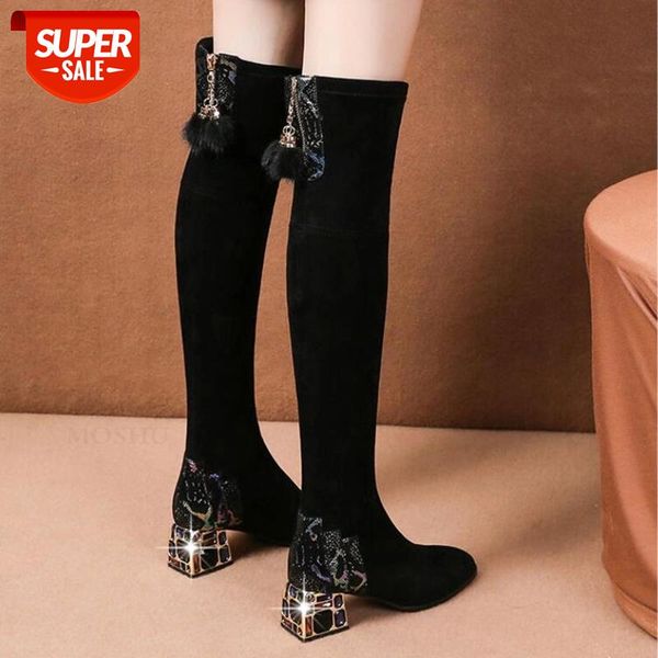 2020 fashion women boots rhinestone high heels boots over the knee booties slim stretch shoes high color block #qx12, Black
2020 fashion women boots rhinestone high heels boots over the knee booties slim stretch shoes high color block #qx12, Black