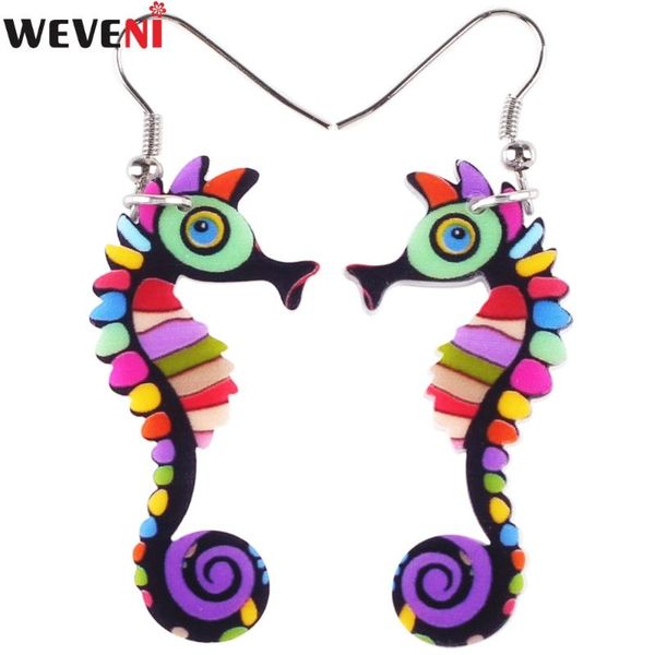 dangle & chandelier weveni acrylic drop long hippocampus seahorse earrings fashion ocean collection animal jewelry for women accessories, Silver
dangle & chandelier weveni acrylic drop long hippocampus seahorse earrings fashion ocean collection animal jewelry for women accessories, Silver