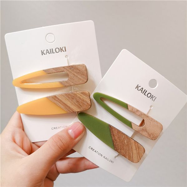 2020 new fashion women stitching wood hair clips hair clip geometric barrettes hairpin clips hair styling accessories
2020 new fashion women stitching wood hair clips hair clip geometric barrettes hairpin clips hair styling accessories