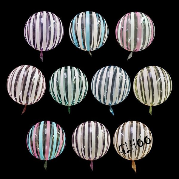 2pcs 18 inch bubble balloon print striped transparent pvc bobo balloon clear helium wedding birthday water party decor
2pcs 18 inch bubble balloon print striped transparent pvc bobo balloon clear helium wedding birthday water party decor