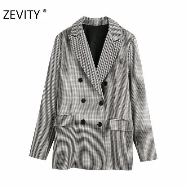 women vintage double breasted plaid print blazer coat office ladies pockets causal stylish outwear suits kg-994, White;black
women vintage double breasted plaid print blazer coat office ladies pockets causal stylish outwear suits kg-994, White;black
