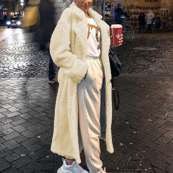 solid women faux fur coat jacket winter autumn turn-down collar plush teddy bear fluffy coat streetwear x-long warm fur overcoat1, Black
solid women faux fur coat jacket winter autumn turn-down collar plush teddy bear fluffy coat streetwear x-long warm fur overcoat1, Black