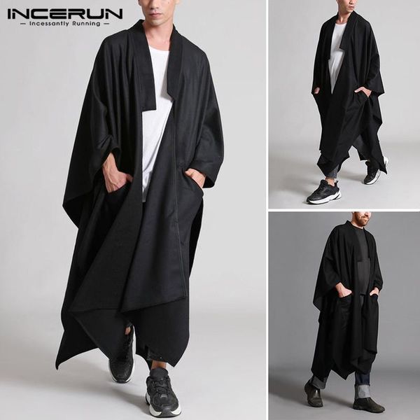 incerun кармана длинного стиль пальто мода solid color trench мужчины с длинным рукавом открыть стежка ветровка мужских сыпучие нерегулярные, Tan;black
incerun кармана длинного стиль пальто мода solid color trench мужчины с длинным рукавом открыть стежка ветровка мужских сыпучие нерегулярные, Tan;black
