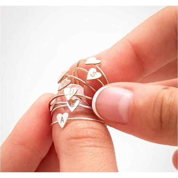 simple personality 26 letter ring european and american heart open ring whole sqcztn homes2007, Silver
simple personality 26 letter ring european and american heart open ring whole sqcztn homes2007, Silver