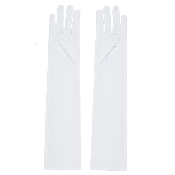 evening 2021 costume fashion prom long satin opera glove black blue gold pink party gloves guantes luva femini