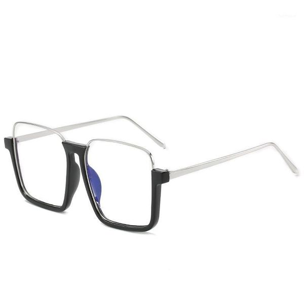 light ray computer goggles glasses frame for women men transparent big square eye glasses frames for flat mirror frame1, Black
light ray computer goggles glasses frame for women men transparent big square eye glasses frames for flat mirror frame1, Black